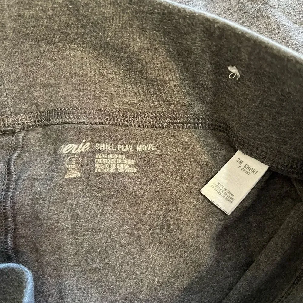 Aerie Women's Gray Chill Play Move Elastic Waist Workout‎ Leggings Size Small